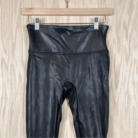 SPANX Faux Leather Leggings Black - Picture 7 of 11